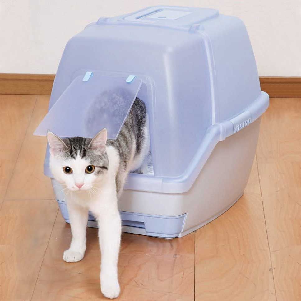 2-In-1 Antibacterial Cat Litter Box  L52 X W37.5 X H42.25Cm  |  Cat Litter Trays Cat Litter Trays Cat Litter Trays