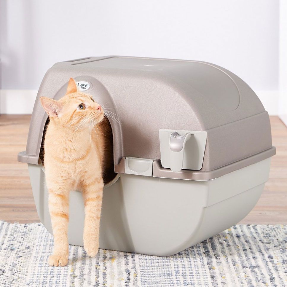 Self Cleaning Litter Box Large  L58.5 X W52 X H53.5Cm  |  Cat Litter Trays Cat Litter Trays Cat Litter Trays